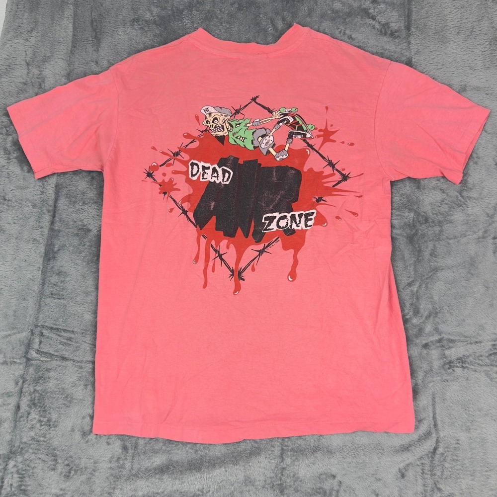 Vintage 1988 Dead Zone Asphalt Warriors Graphic T Shirt Pink Medium Mens